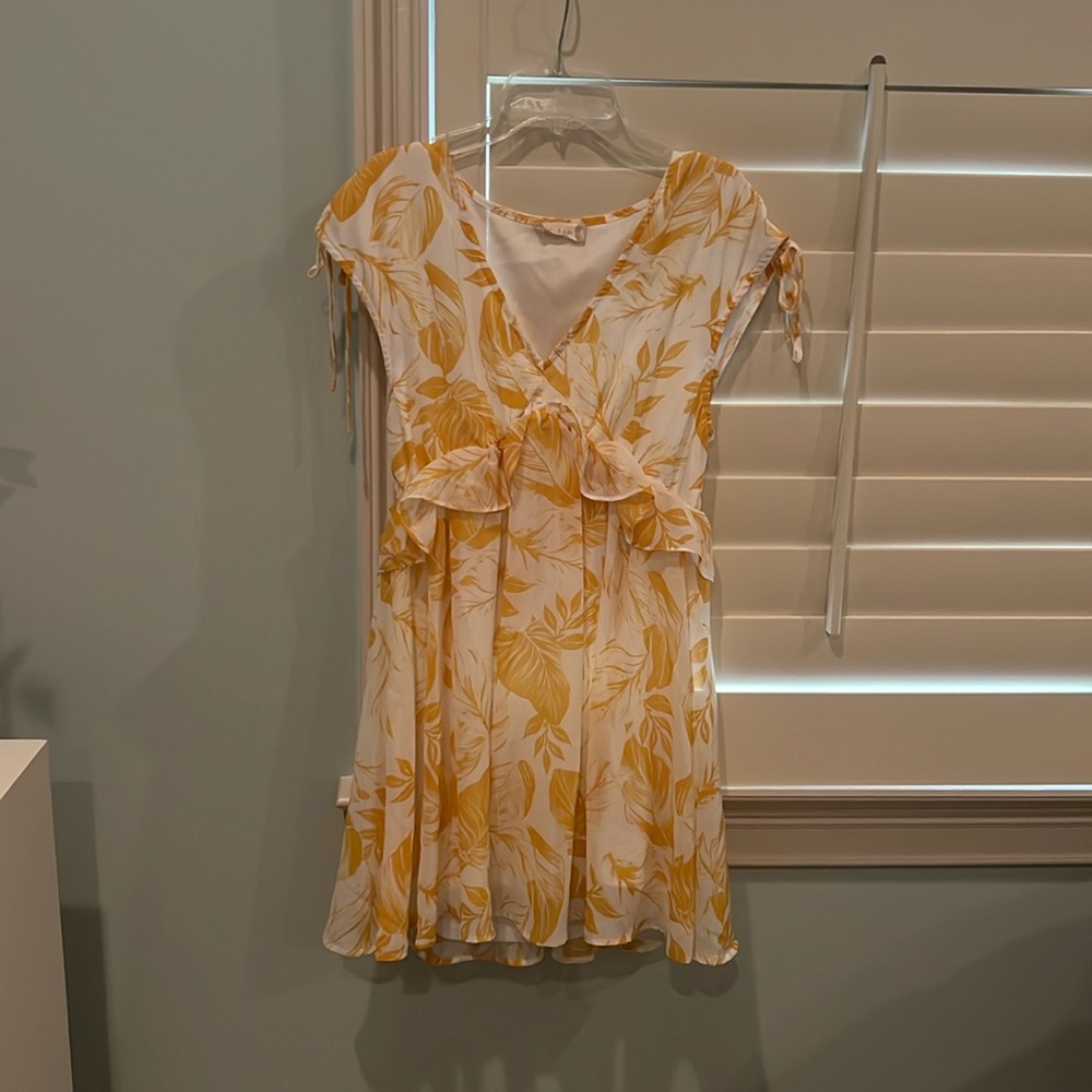 altard state yellow floral sundress